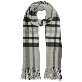 image of Linea Cashmink Scarf - Grey Check