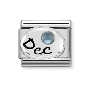 Image of Nomination Classic Silver December Birthstone Charm