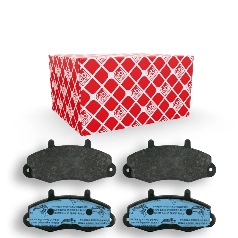 Image of FEBI BILSTEIN 16037 Brake pad set Front Axle, excl. wear warning contact Brake Pad Set,disc brake (402)