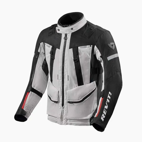 Image of REV'IT! Sand 4 H2O Jacket Silver Black Size M
