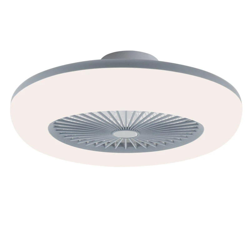Image of Kabinet UK Round LED Ceiling Light Fan with Remote Control Grey unisex One size