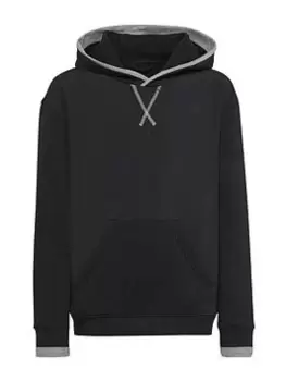 Image of Adidas Unisex Junior All Szn Fleece Hoodie, Black/Grey, Size 7-8 Years
