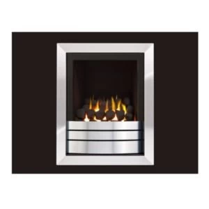 Image of Ignite Easton Landscape High Efficiency Graphite Chrome effect Gas fire