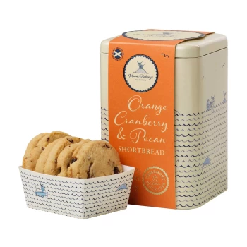 Image of Island Bakery Orange, Cranberry & Pecan Shortbread Tin 215g