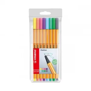 Image of STABILO Point 88 Wallet Pastels Pack of 8, Assorted