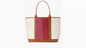 Image of Racing Stripe Canvas Large Tote