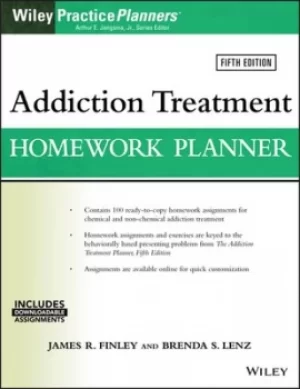 Image of Addiction treatment homework planner by James R Finley