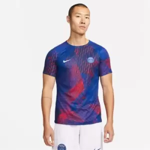 Image of Nike PSG EU Pre Match Top 2022 2023 Mens - Purple