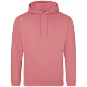 Image of Awdis Unisex Adult College Hoodie (3XL) (Dusty Rose)