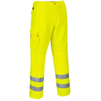 Image of Portwest E046YERL - sz L Hi-Vis Combat Trousers - Yellow
