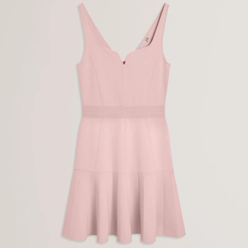 Image of Ted Baker Ted Knit Dress Ld63 Pink female 6 (2X)