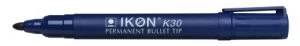 image of Value Permanent Marker Bullet Tip Blue (PK10)