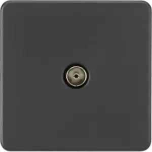 image of MLA Knightsbridge 1 Gang TV Outlet (Non-Isolated) Anthracite - SF0100AT