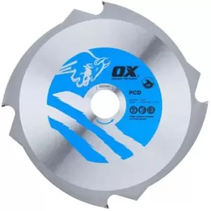 Image of Ox Tools - ox Ulimate Cement Circular Saw Blade Polycrystalline Diamond 216 x 30mm - 4 Teeth (1 Pack)