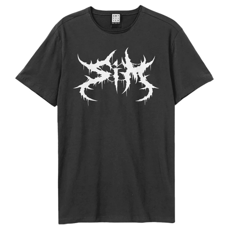 Image of Amplified Amplified Men SiM Logo T-Shirt in Charcoal Size: X-Small Charcoal XS Male 5063574976282