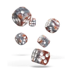 Oakie Doakie Dice D6 Gemidice (Silver Rust)