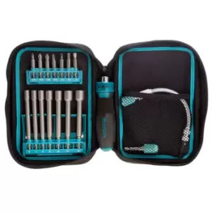 Image of Makita P-90043 Nutrunner and Bit Pouch (17 Piece)