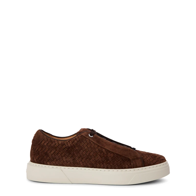 Image of Boss Mens Low-Top Trainers Dark Brown male 9 (43)
