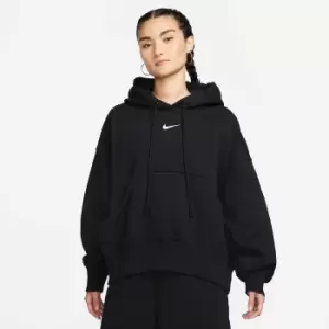 image of Nike W Nsw Phoenix Fleece Oversized Hoody, Black/sail