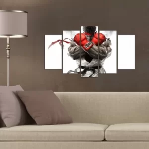 Image of 5MX-97 Multicolor Decorative MDF Painting (5 Pieces)