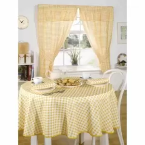 Image of Green & Sons Molly Tablecloth 52 X 52" Lemon
