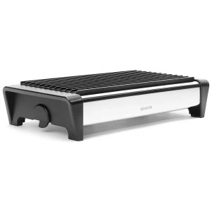 image of Brabantia Food Warmer 2 burner - Brilliant Steel with Black Grille