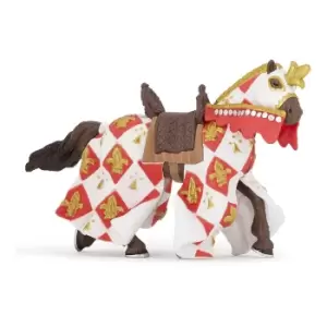 Image of Papo Fantasy World White Horse Fleur De Lys Toy Figure, 3 Years or...