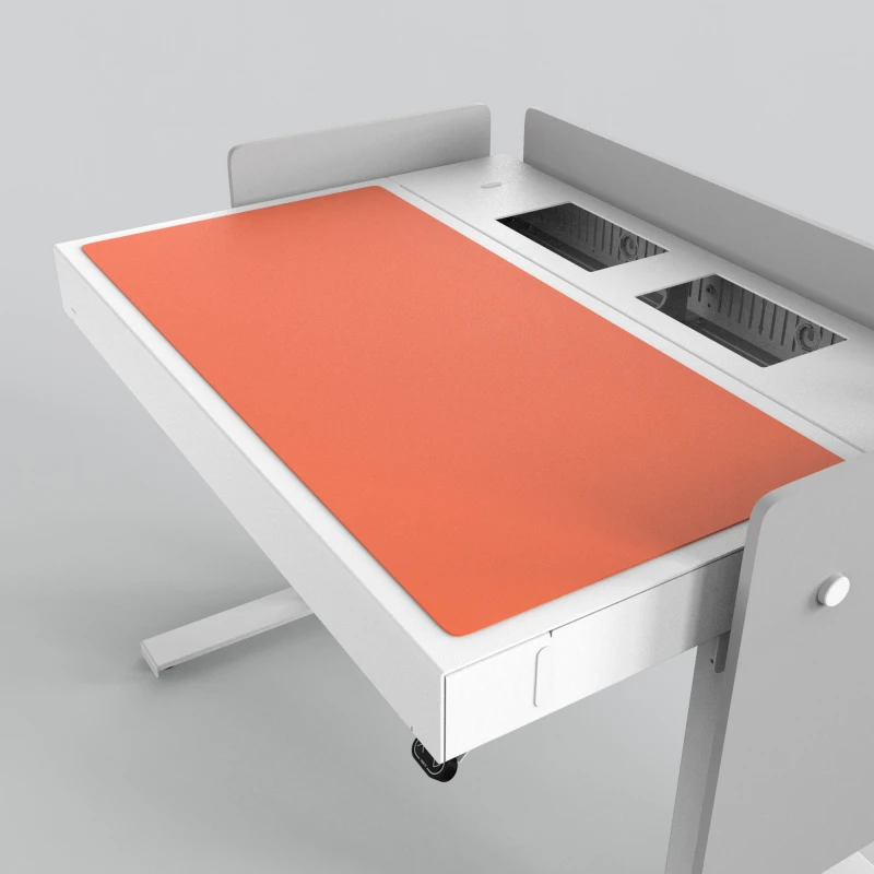 Image of Heckler Design H922-4186 desk pad Linoleum Orange