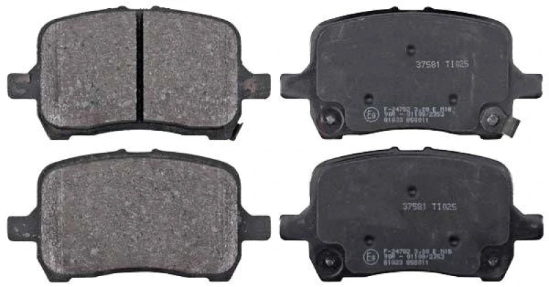 Image of A.B.S. 37581 Brake pad set with acoustic wear warning Brake Pad Set,disc brake (402)