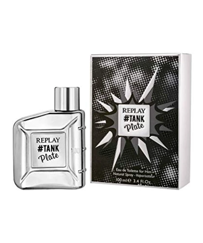 Image of Replay Tank Plate For Him Eau de Toilette 100ml