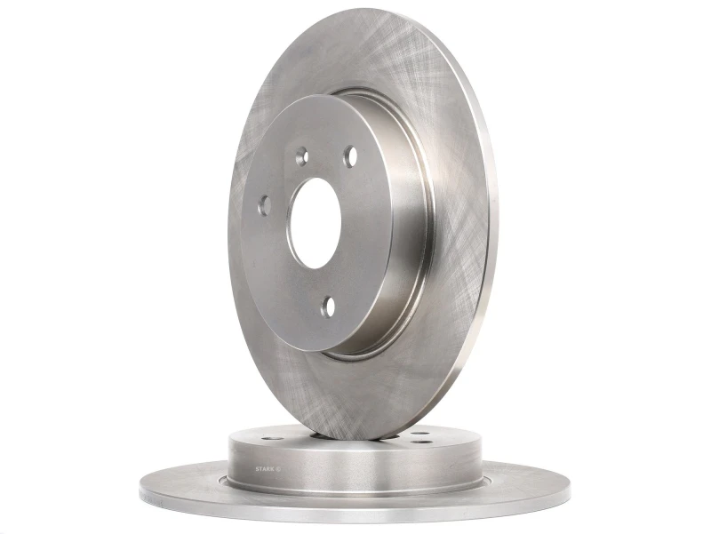Image of STARK SKBD-0020228 Brake disc Front Axle, solid, Cast Iron, Uncoated, Untreated, without bolts/screws Cast Iron Brake Disc (82)
