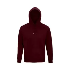 image of SOLS Unisex Adult Stellar Organic Hoodie (L) (Burgundy)