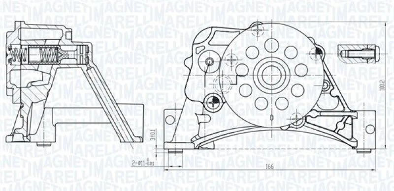 Image of MAGNETI MARELLI Oil Pump MAGNETI MARELLI 351516000152