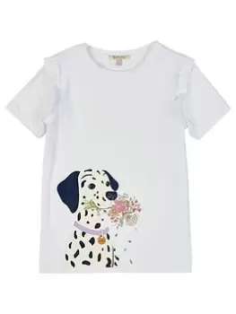 Image of Barbour Girls Littlebury T-Shirt - White, Size Age: 14-15 Years, Women