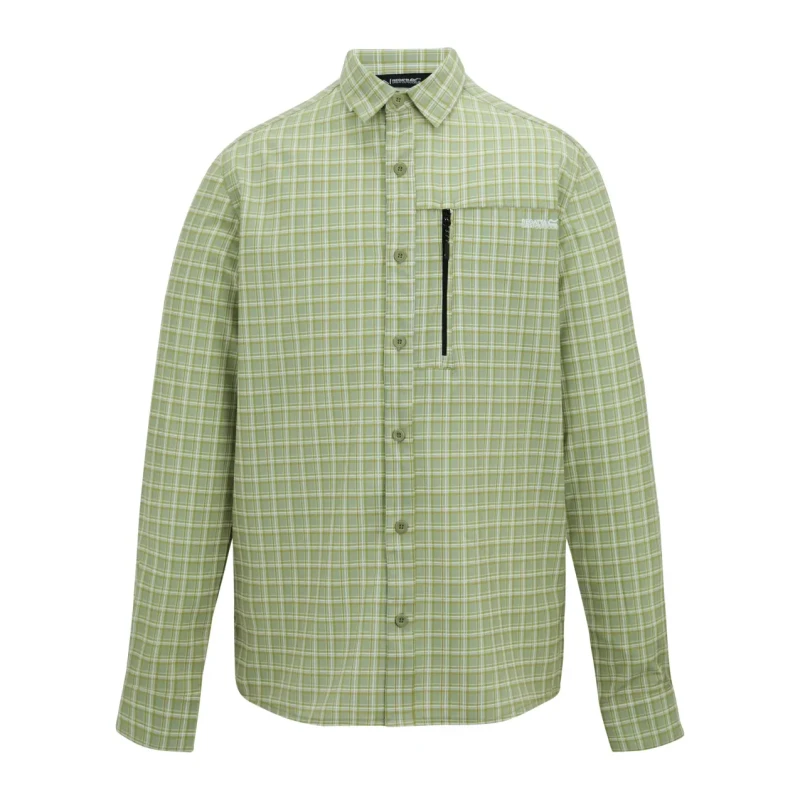 Image of Long Sleeve Insect-Repellent Shirt Regatta Travel Light Vert Male M