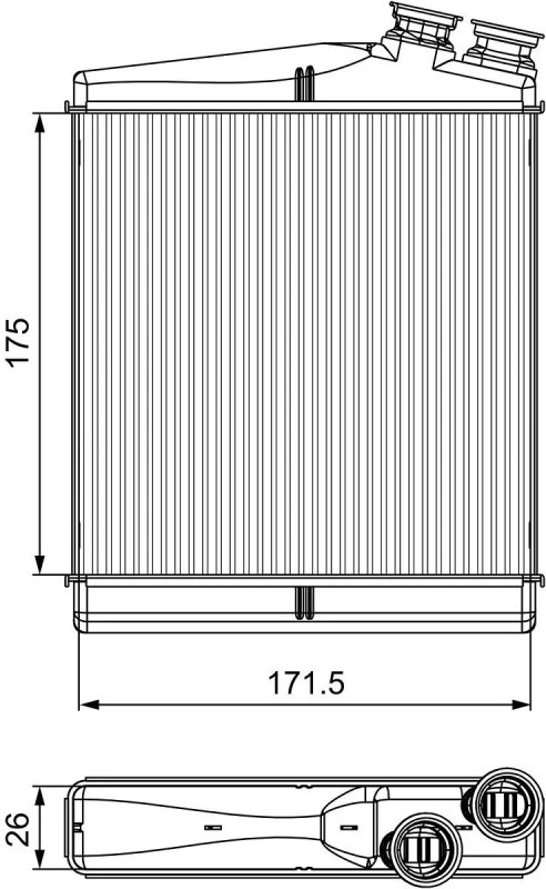 Image of Heater matrix VALEO 811512