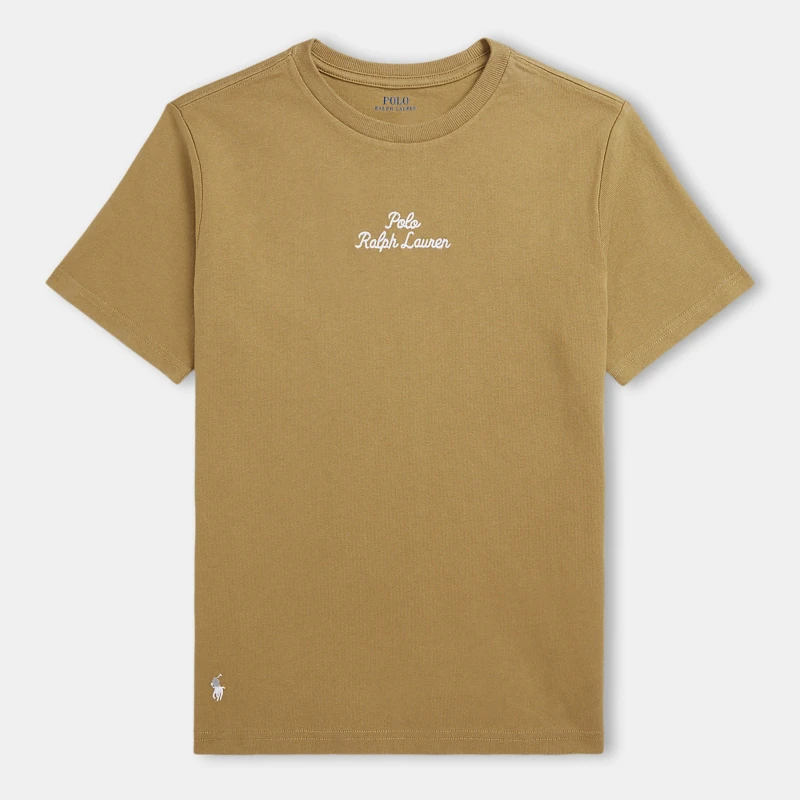 Image of Polo Ralph Lauren Logo T-Shirt Juniors - Brown Brown 9 - 10 Years