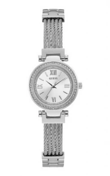 Guess Ladies Metal Bracelet Watch Silver