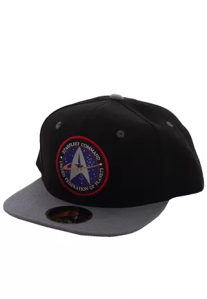 Image of Star Trek - Starfleet Command Snapback Cap - Black & Grey
