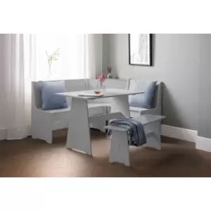 Julian Bowen Newport Corner Dining Set With Storage Bench Dove Grey