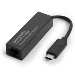 image of Plugable Technologies USB C Ethernet Adapter Fast and Reliable Gigabit Connection