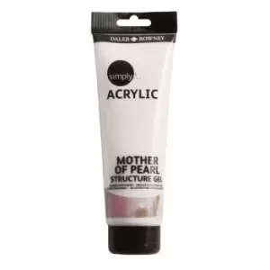 Image of Daler-Rowney Simply Mother Of Pearl Structure Gel 250ml Tube