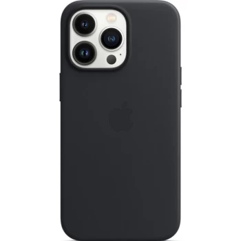 Image of Apple iPhone 13 Pro Leather Case With MagSafe Midnight MM1H3ZM/A