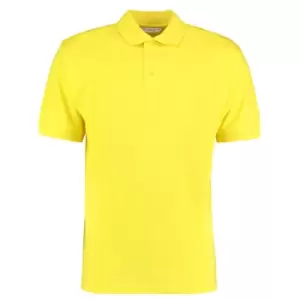 Image of Kustom Kit Mens Klassic Superwash Short Sleeve Polo Shirt (2XL) (Canary)