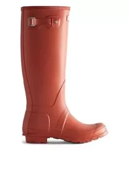 Image of Hunter Hunter Original Tall Wellington Boots, Orange, Size 4, Women