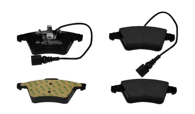 Image of JURID 573391J Brake pad set incl. wear warning contact, without accessories, with piston clip Brake Pad Set,disc brake (402)