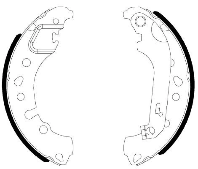 Image of Brake Shoe Set TEXTAR 91084400
