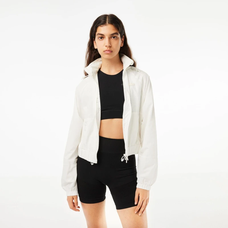 Image of Lacoste Womens Waterproof Rain Anorak Flour female 16 (44)