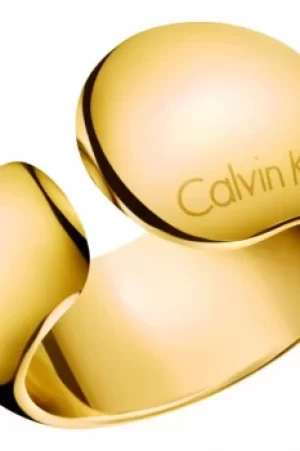 Image of Ladies Calvin Klein Gold Plated Size L Informal Ring KJ6GJR100106