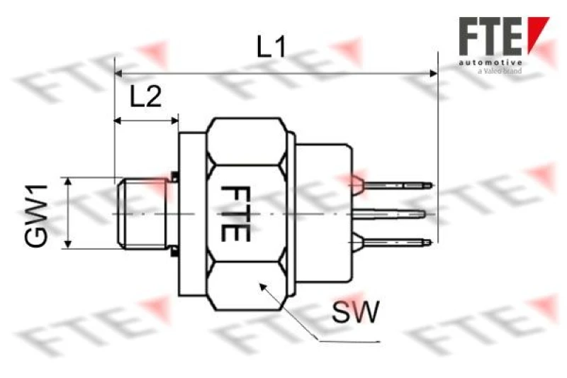 Image of Brake Light Switch FTE 9910201